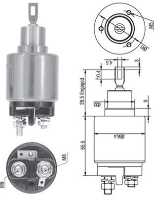 MAGNETI MARELLI Magneettikytkin, käynnistin 940113050128